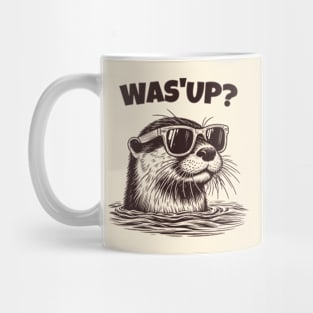 Cool Sea Otter Says Wassup Mug